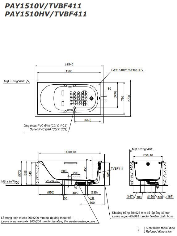 Bản vẽ PAY1510V TVBF411 Bản vẽ PAY1510V TVBF411