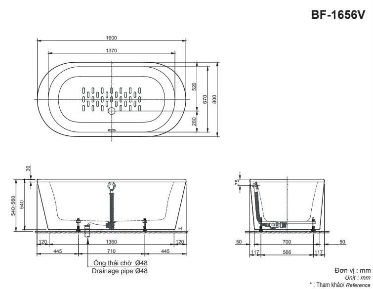 Bản vẽ BF-1656V Bản vẽ BF-1656V
